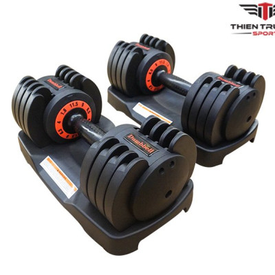 Bộ tạ tay điều chỉnh 11,5kg (2 tay - 23kg), tạ tay xoay tay cầm điều chỉnh mức nặng linh hoạt T THIEN TRUONG SPORT