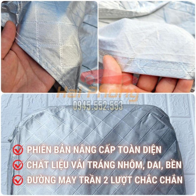 Bạt Phủ Xe Ô Tô Chevrolet Spark, Colorado, Trailblazer, Aveo, Cruze, Orlando, Captiva - Chất Liệu Bạt Tráng Nhôm 3 Lớp