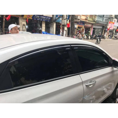 Vè Che Mưa Xe Hyundai Aceent 2019 - 2023 Cao cấp, nhựa đen bóng, che nắng, che mưa khi xuống kính