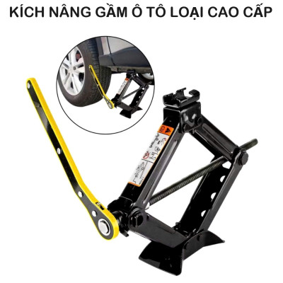 Kích Nâng Gầm 2 Tấn Loại Dày Cho Ô Tô, Xe Con, Xe Máy – Kèm Cờ Lê, Nhỏ Gọn, Tiện Dụng