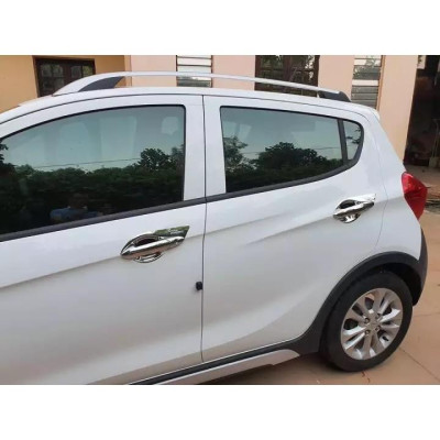 Bộ ốp tay nắm cửa xe Vinfast Fadil mạ Crom - Tặng miếng dán trong suốt chống xước hõm cửa