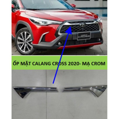 Ốp Trang Trí Mặt ca Lăng Toyota Cross 2022-2020 Mạ Crom