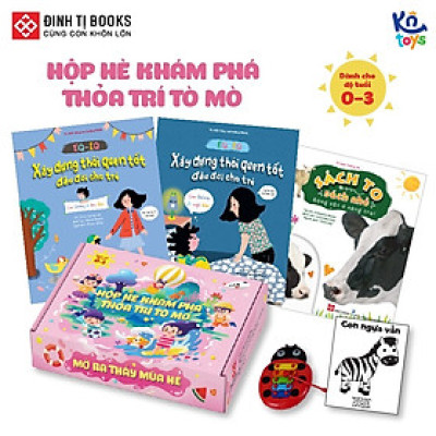 Sách - Hộp Hè Khám Phá, Thỏa Trí Tò Mò – Mở Ra Thấy Mùa Hè - Hộp quà cho trẻ 0 - 3 tuổi – Đinh Tị Books