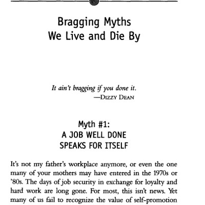 Brag!: The Art Of Tooting Your Own Horn Without Blowing It