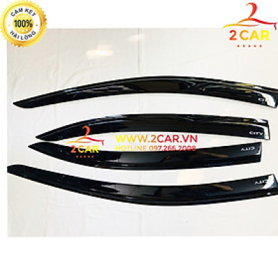 Vè che mưa xe Honda City 2015 - 2020, 2021, 2022 nhựa đen cao cấp - Giá 1 bộ