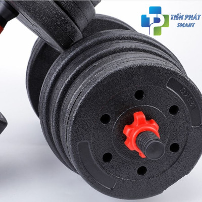 Tạ Tay Bộ 30kg - Tạ Tập Gym Tại Nhà - Bộ Tạ Tay Đa Năng Điều Chỉnh Cân Nặng - Kết Hợp Tạ Tay, Tạ Đẩy, Tạ Đòn - Phân loại (30KG) - Hàng Chính Hãng.