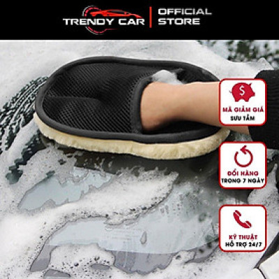 Găng tay bông chuyên dùng chùi rửa xe hơi không xước tạo độ bóng chất lượng cao