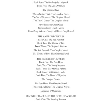 The Trials of Apollo Series #2: The Dark Prophecy