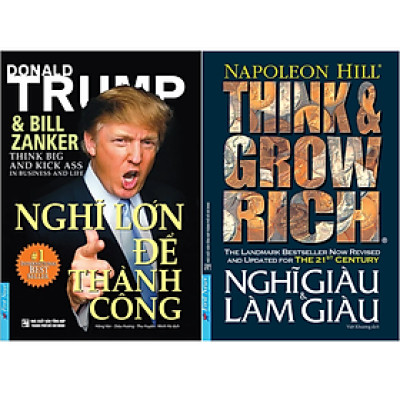  Combo 2Q: Nghĩ Lớn Để Thành Công - Donald Trump + Nghĩ Giàu Và Làm Giàu  (Kinh Doanh Thực Chiến/ Tư Duy Kinh Doanh Thành Công) 