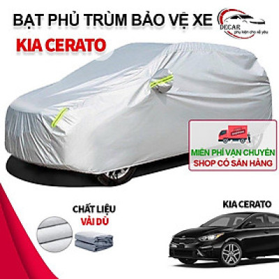 [KIA CERATO] Bạt phủ trùm xe ô tô Kia Cerato , bạt vải dù Oxford đậy bao trùm xe oto 5 chỗ , áo trùm bảo vệ 