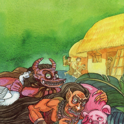 Tranh Truyện Dân Gian Việt Nam: Sự Tích Hoa Đào, Hoa Mai