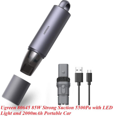 Ugreen UG80645CD236TK 5500Pa 85W pin 2000mAh Lithium Máy hút bụi ô tô di động công suất cao - HÀNG CHÍNH HÃNG