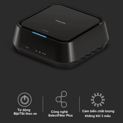 Máy khử mùi, lọc không khí trên xe ô tô Philips GP5201- Hàng nhập khẩu