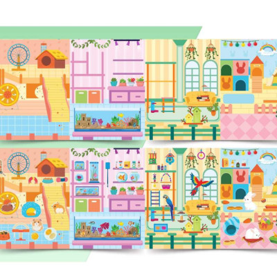 Combo 5 cuốn Sách Trò chơi Đồ hàng cho bé gái (Hơn 1000 Stickers)