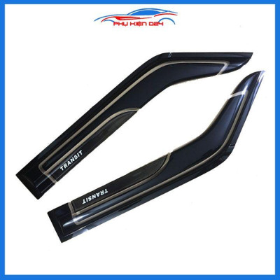 Vè che mưa ô tô Transit 2014-2015-2016-2017-2018-2019-2020-2021 sơn gồ đen nhựa ABS -chắn mưa, cản bụi-