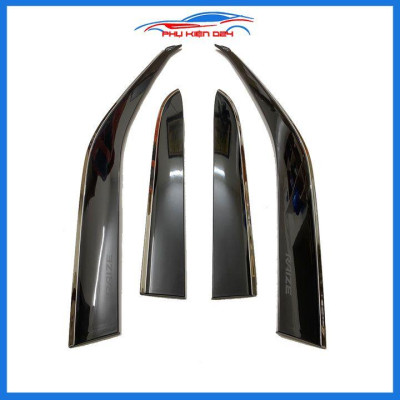 Vè che mưa cho xe ô tô Raize 2021-2022-2023 chỉ inox cao cấp