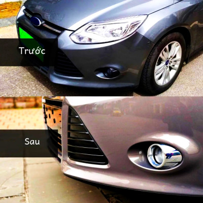 Bộ Đèn Gầm Sương Mù Ốp Chrome Ford Ecosport Fiesta Focus (2009-2020)