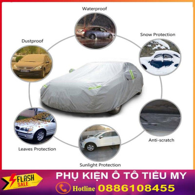 Bạt Phủ Ô Tô Vải Dù Mitsubishi Mirage, Xpander, Attrage, Pajero, Trition, Outlander chống nóng, chống nước