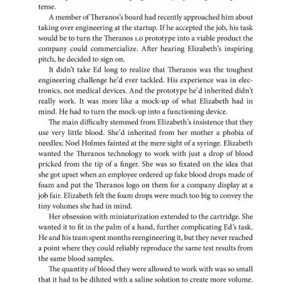 Bad Blood: Secrets And Lies In A Silicon Valley Startup