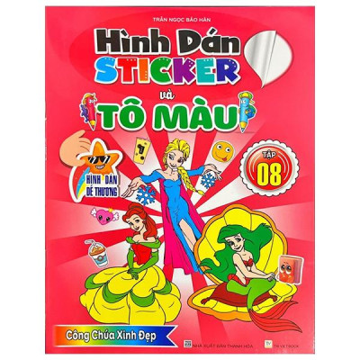 Sách - Hình Dán Sticker Và Tô Màu - Tập 8