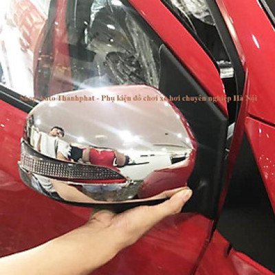 WiGo, Bộ 2 Ốp gương Toyota WiGo 2018 2019 nhựa mạ Crom cao cấp