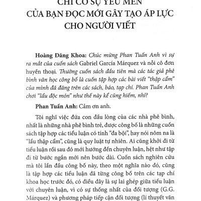 Song Hành Và Đối Thoại