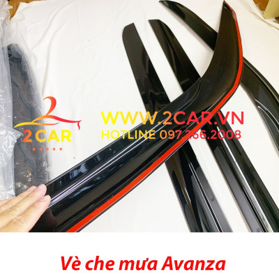 Vè che mưa xe Toyota Avanza 2022, 2023 Hàng nhựa đen dày cao cấp