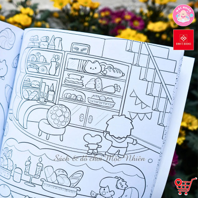 Sách tô màu sáng tạo - Những ngày bình thường vui vẻ + Soda muối bên vịnh chanh vàng - Đinh Tị Books