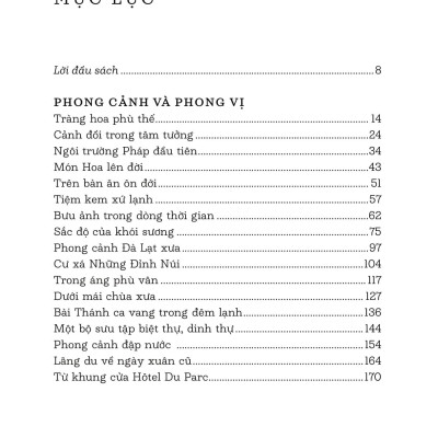 Sách - Đà Lạt, Thành Phố Trong Album