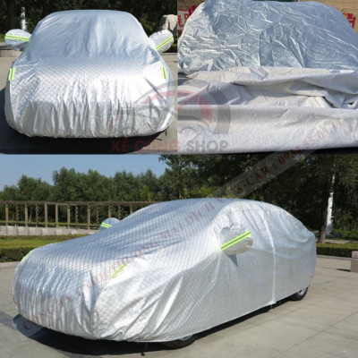 Bạt phủ xe ô tô TOYOTA Innova,Fortuner,Vios,Wigo,Raize,Camry,Altis,Rush,...3 lớp chống xước có khóa kéo cánh cửa