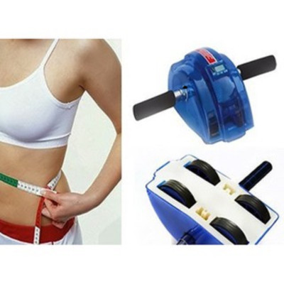 Con Lăn Tập Bụng AB Tình Yêu(Bảo hành 12 Tháng)- Màu Xanh Vỏ Vàng Có Trợ Lực Khi Tập