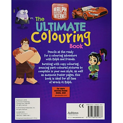 Disney Wreck It Ralph 2: The Ultimate Colouring Book - Disney Ralph đập phá: Sách tô màu