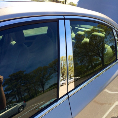 Bộ 6 thanh nẹp cột B và C cánh cửa xe ô tô Mercedes E200 và E300 - Mã B666