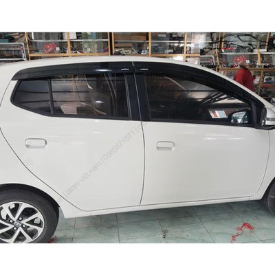Vè Che Mưa Dành Cho Xe Toyota Wigo 2018 2019 2020, Màu Đen Bộ 4 Vè