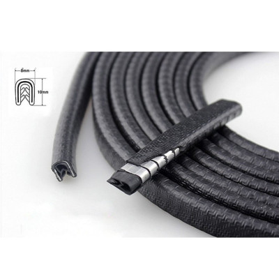 Gioăng Cao Su Chữ U Lõi Thép Chống Va Đập Cánh Cửa Ô Tô – Cuộn Dài 5M