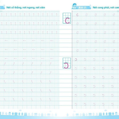 Sách combo - VỞ THỰC HÀNH TẬP TÔ - TẬP VIẾT TRỌN BỘ - tích hợp Video Hướng dẫn