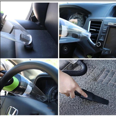 Máy hút bụi ô tô không dây cao cấp -hút bụi ô tô- hút bụi gia đình (xanh phối đen)