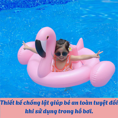 Phao Bơi Hồng Hạc Dễ Thương Cho Bé- Phao Hình Chim Hồng Hạc Đáng Yêu- Phao Bơi Trẻ Em Hình Thú Hồng Hạc- Phao Hồng Hạc Bảo Vệ An Toàn Cho Bé- Phao Ngồi Hồng Hạc Cao Cấp Cho Bé- Phao Bơi Em Bé Chống Lật Hồng Hạc