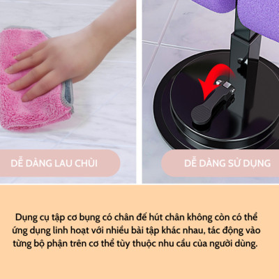 Dụng Cụ Tập Bụng Có Đế Hút Chân Không Chắc Chắn - Hàng Cao Cấp Chính Hãng Amalife (Unisex Giao màu ngẫu nhiên)