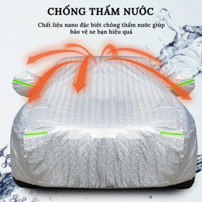 Bạt Phủ Xe Ô Tô Chevrolet Spark, Colorado, Trailblazer, Aveo, Cruze, Orlando, Captiva - Chất Liệu Bạt Tráng Nhôm 3 Lớp