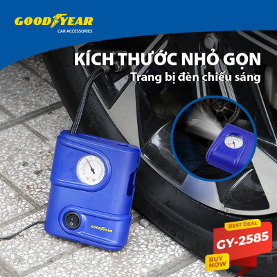 Máy Bơm Lốp Xe GOODYEAR GY-2585 Mini Tiện Dụng - Nhập Khẩu Chính Hãng