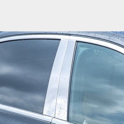 Bộ 6 thanh nẹp cột B và C cánh cửa xe ô tô Mercedes E200 và E300 - Mã B666