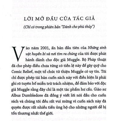 Sách - Sinh Vật Huyền Bí Và Nơi Tìm Ra Chúng - Newt Scamander - Fantastic Beasts And Where To Find Them (Tái Bản 2025)