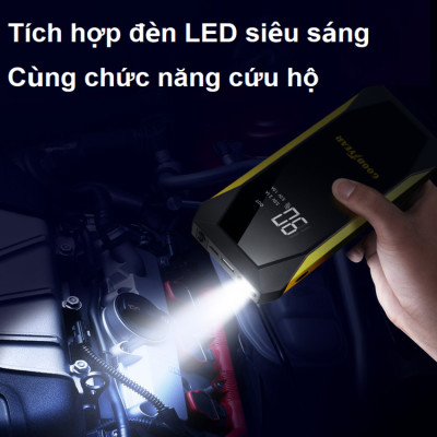 Bộ kích điện ô tô, kiêm pin sạc dự phòng Goodyear GY-5295 10000mAh - Hàng Nhập Khẩu