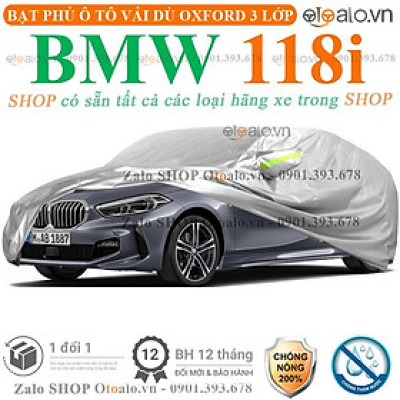 Bạt phủ ô tô dành cho xe BMW 118i 3 lớp cao cấp