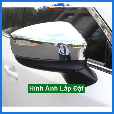 Ốp gương Mazda 6 mạ crom bảo vệ chống trầy trang trí làm đẹp xe
