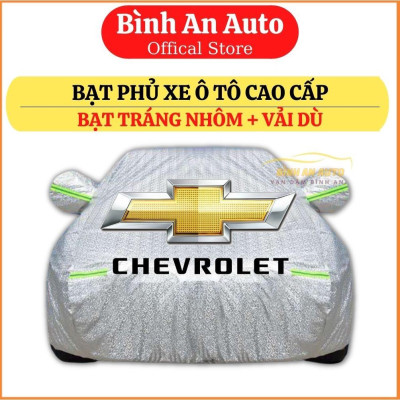 Bạt Phủ Xe Ô Tô Chevrolet Spark, Colorado, Trailblazer, Aveo, Cruze, Orlando, Captiva Bạt phủ Tráng nhôm 3 lớp