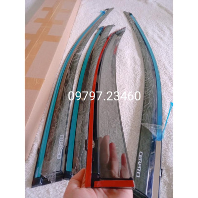 Vè che mưa Kia Cerato 2019-2022 chỉ mạ crom, chất liệu dày và bền, có vi deo rivew sản phẩm