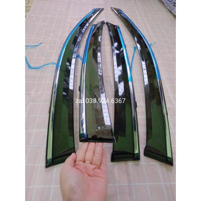 Vè che mưa Honda Civic 2016-2021 chỉ mạ crom sáng bóng, chất liệu dày và bền, có vi deo rivew sản phẩm