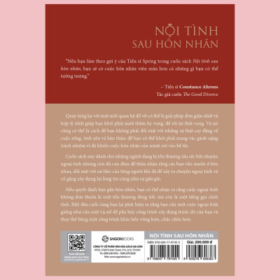 Sách - Nội tình sau hôn nhân ( After the Affair ) - Tác giả Janis Abrahms Spring , Michael Spring SGB